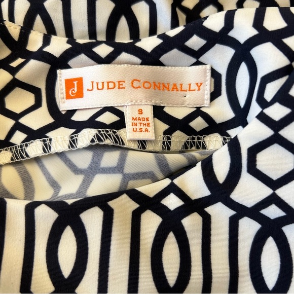 JUDE CONNALLY Mary Pat Dress in Bamboo Navy & White - Picture 16 of 16